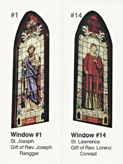 Windows in Sts. Peter & Paul Catholic Church