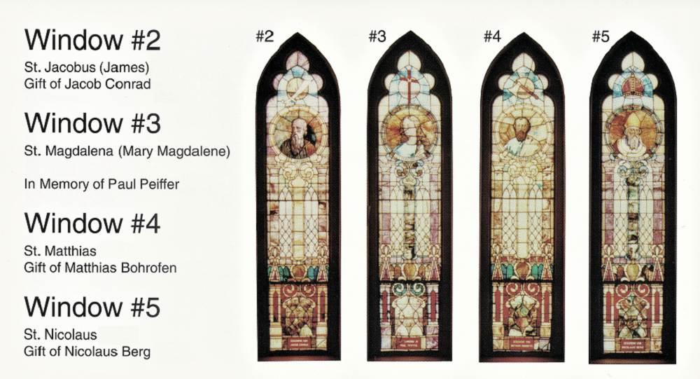 Windows in Sts. Peter & Paul Catholic Church